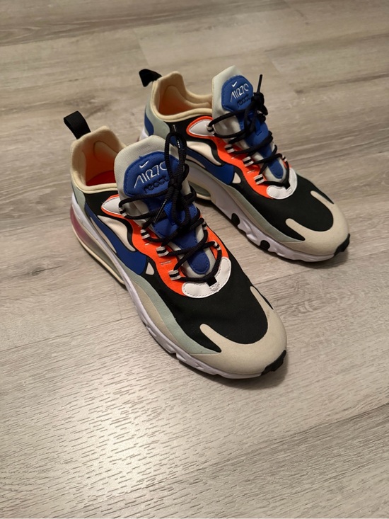 Nike Shoes - Nike Air Max 270 React Women’s  Sneakers - Black/Blue/Orange/Cream